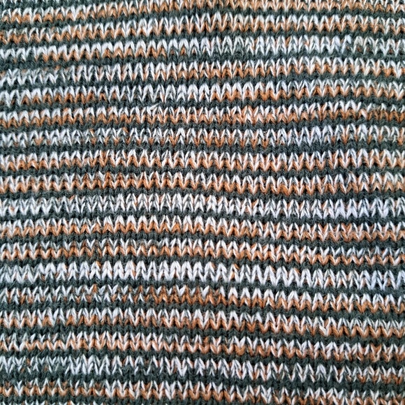 Simons | Le31 Crewneck Striped Sweater Mens XL Green Tan Cotton Long Sleeved - Picture 7 of 10